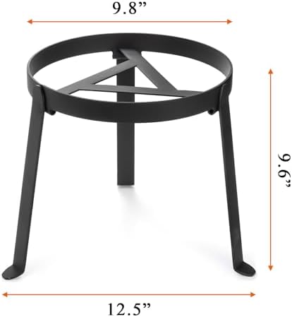 Elsjoy Campfire Tripod, Folding Camping Tripod Grill Open Fire Cooking Stand, Heavy-Duty Tripod Stand for Cast Iron Dutch Oven, Campfire Cooking - Image 2