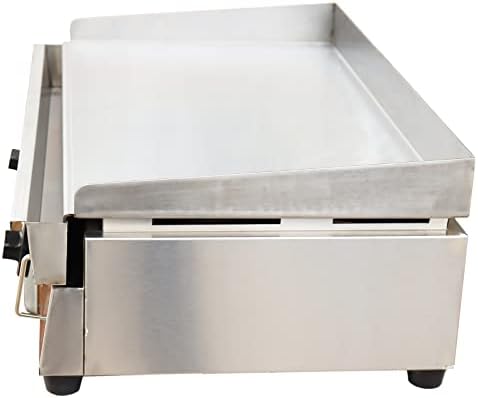 Commercial LPG Gas Griddle 28.9x16.1" Countertop Stainless Steel - Image 2