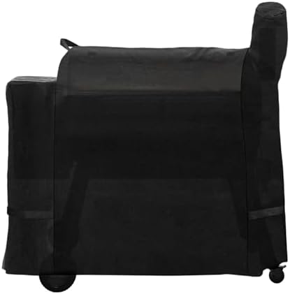 Outdoor Heavy Duty Waterproof Pellet Grill Cover for Traeger 34,Pro 34 Series Wood Pellet Smoker Grill,Texas and More,Full Length All Weather Protection Grill Cover for Traeger BAC380 BAC504,Black by WelcometoFlameDuty