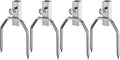 Onlyfire 6104 Chromed Heavy Duty BBQ Rotisserie Meat Fork (1 Pair), Only Fits 5/16" Square Rotisserie Spit Rods (Pack of 2) by onlyfire