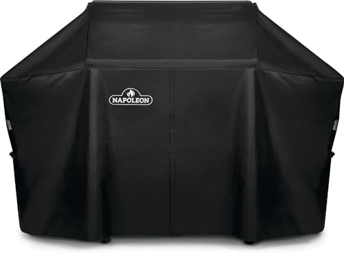 Napoleon Grill Cover for PRO 665 - Black, Water Resistant, UV Protected, Air Vents, Hook and Loop Closure, Hanging Loops, Adjustable Buckled Straps by Unknown