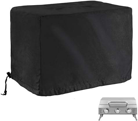 Grill Cover for NXR 3 Burner Portable Gas Grill, Heavy-Duty 600D Outdoor Griddle Cover for Bestfire 3-Burner Tabletop Gas Grill, Tabletop BBQ Cover for NXR 3 Burner Outdoor Barbecue by Unknown