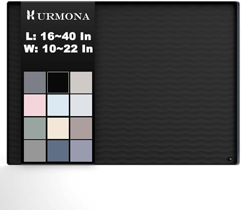 URMONA 25 x 22 in Waterproof Silicone Under Sink Mat, Cabinet Protector by URMONA