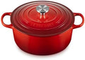 Le Creuset Enameled Cast Iron Round Dutch Oven, 5.5 qt., Cerise/Crucible by Unknown