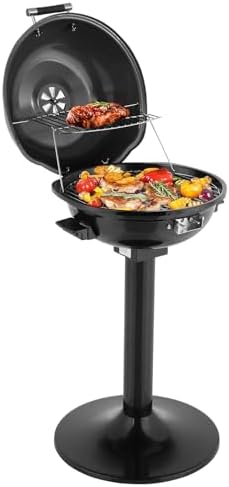 Electric BBQ Grill 1600W, Black - Image 2