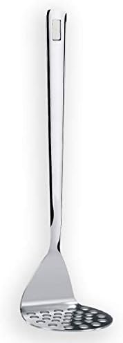 Stainless Steel Potato Masher, Berglander Heavy Duty Metal Potato Ricer, Food Masher Utensil Hand Masher, Vegetables Fruits Versatile Masher, Heat Resistant, Dishwasher Safe, Easy to Clean by Berglander