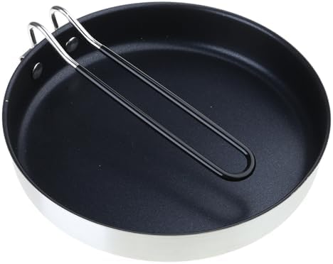 Nonstick Camping Frying Pans Diameter 24cm / 9.45inch Quick Heating Skillets Portable for Outdoor Cooking Meals Portable Outdoor Frying Pans Light Weight Camping Cookware - Image 7