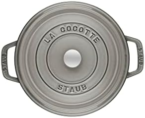 Staub La Cocotte Round 40509-304 Pico Cocotte Round Gray 7.9 inches (20 cm) Two-Handed Cast Enameled Pot, Waterless Cooking, Induction Compatible, For Up to 30 Days of Trial - Image 3