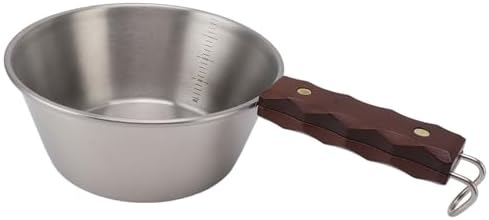 AUNMAS Camping Skillet 304 Stainless Steel Outdoor Skillet 2000ml 21cm - Image 3