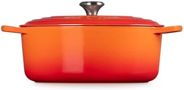 Le Creuset Enameled Cast Iron Oval Dutch Oven, 6.75 qt., Flame - Image 4