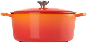 Le Creuset Enameled Cast Iron Round Dutch Oven, 9 qt., Flame - Image 4