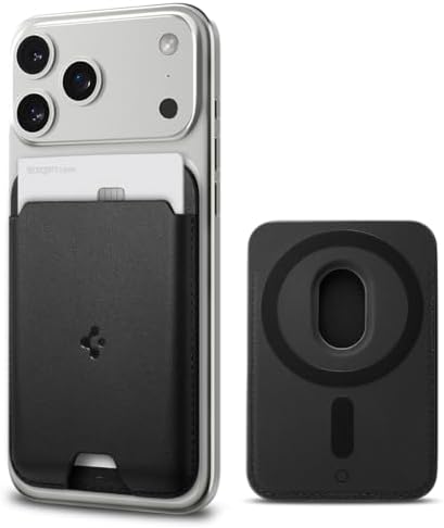 Spigen for MagSafe Wallet, Holds 2 Cards, Strong Magnet, Valentinus MagFit by Spigen