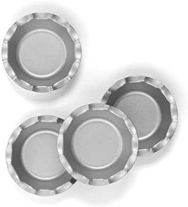 Cuisinart 4 Piece Fluted Tartlet Pan Set, Mini, Steel Gray - Image 2