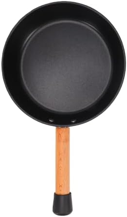 POCREATION Camping Frying Pan, 7.87 in Stainless Steel, Wooden Handle by POCREATION