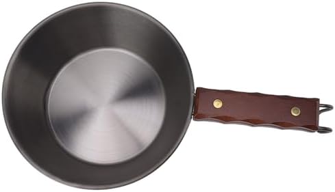 Outdoor Skillet Large Capacity Sturdy for Camping Hiking and Picnics 304 Stainless Steel (Black) - Image 4