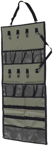 Camping Hanging Organizer, 600D Oxford Cloth Waterproofing Tear Proof Storage Bag with 8 Hooks 8 Mesh Pockets 28 Loops, for Camping Picnic BBQ Kitchen Bathroom - Image 6