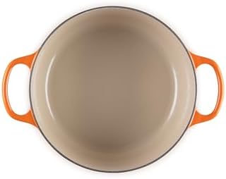 Le Creuset Enameled Cast Iron Round Dutch Oven, 4.5 qt., Flame - Image 3