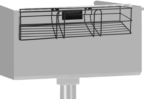 Linkidea BBQ Grill Spice Rack, Stainless Steel Clip-On Seasoning Holder for Charcoal Grills, No-Drill Grill Side Shelf Organizer for Sauces & Tools, Outdoor Cooking Accessory by Linkidea