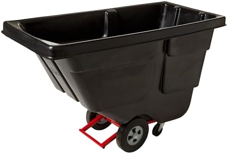 Rubbermaid Commercial Products Tilt Truck, 1/2 Cu Yd, 1250lbs Cap, Black by RubbermaidCommercialProducts