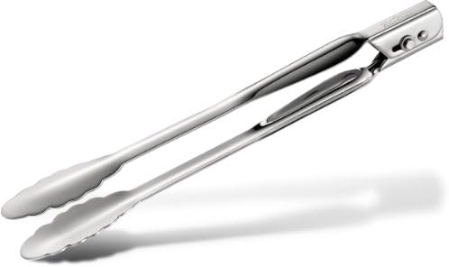 All-Clad Stainless Steel 12-inch Locking Tongs, Kitchen Tools by Unknown
