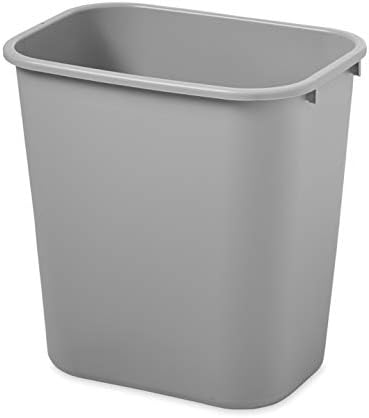 Rubbermaid Commercial Products Wastebasket, Gray, 7-Gal, Pack of 12 - Image 3