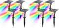 Linkind Halloween Solar Lights Outdoor Spotlight Waterproof RGB 8 Pack by Linkind