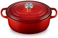Le Creuset Enameled Cast Iron Oval Dutch Oven, 2.75 qt., Cerise/Crucible by Unknown
