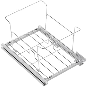 Dowell B18 Aluminum Base Wastebasket Pullout with Door Mount and Two 35Qt/9Gal Plastic Bins (4012 0218+35x2) - Image 7