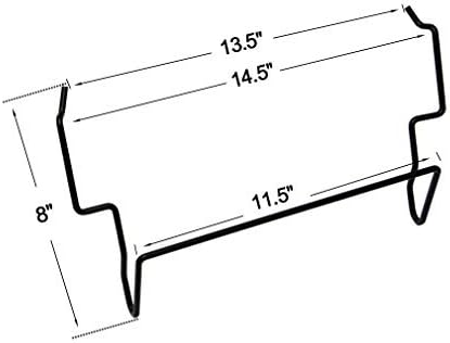 onlyfire Grill Grate Rack Fits for Large & Medium Big Green Egg Ceramic Grills, Perfect Accessory to Store Grill Grate, Grid Grate, Ceramic Heat Deflector Plates (Pack of 2) - Image 2