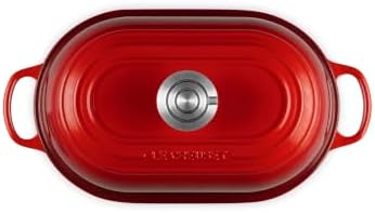 Le Creuset Enameled Cast Iron Oval Bread Oven, 11.5 inch, Cerise/Crucible - Image 2