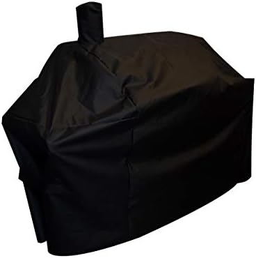 Grill-Smoker-Cover Sized for Char Griller Grill Smoker 2823;2123 600D Heavy Duty Canvas Water Proof All Weather Off-Set Charcoal Smoker Cover G21616 - Image 4