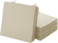 Outdoor Chair Cushions, Set of 4, 19 x 19 Inch, Beige by Unknown