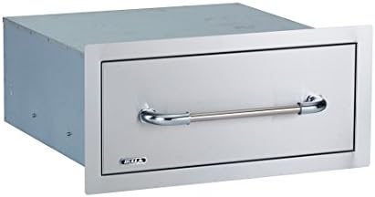 Bull Outdoor Products 09980 Large Stainless Steel Outdoor Kitchen Single Drawer – 304 Commercial Grade, Fits Under Power Burner, Rust Resistant, Heavy Duty Storage, No Assembly Required by Unknown