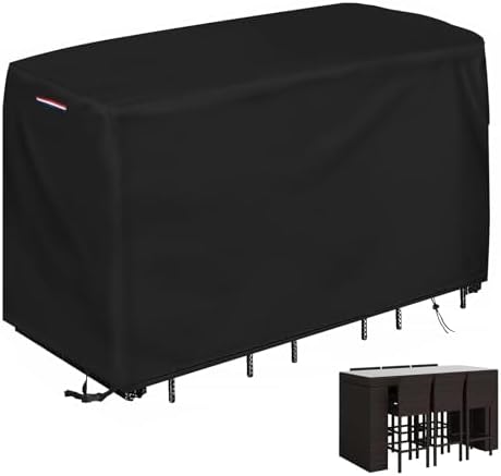 Patio Waterproof Bar Height Set Cover, 72"L x 30"W x 42"H by Yourpatiocoverexpert
