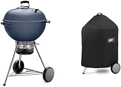 Weber Master-Touch 22" Charcoal Grill, Slate Blue, with Cover by Weber