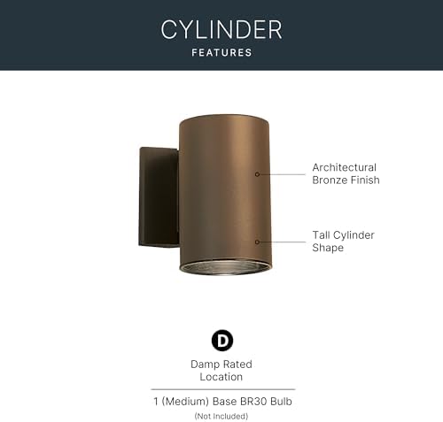 Kichler Outdoor Wall Sconce Light, Architectural Bronze - Image 3