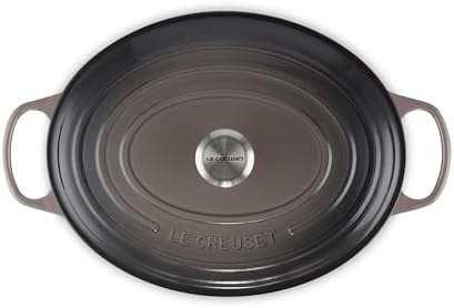 Le Creuset Enameled Cast Iron Oval Dutch Oven, 9.5 qt., Oyster - Image 2