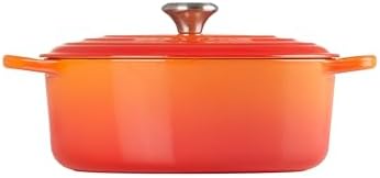 Le Creuset Enameled Cast Iron Oval Dutch Oven, 5 qt, Flame - Image 4