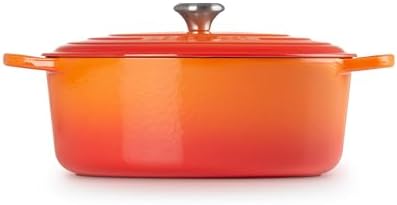 Le Creuset Enameled Cast Iron Oval Dutch Oven, 8 qt., Flame - Image 4