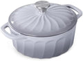 Enameled Cast Iron Dutch Oven Pot with Lid, 6 QT Large Dutch Oven by NSIRONS