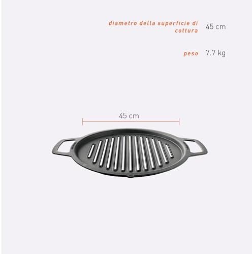 Solo Stove Large Cast Iron Grill Top, Cookware for Bonfire and Yukon fire pit, Fireplace accessory, Cooking surface: 17.75", Weight: 17 lbs - Image 3
