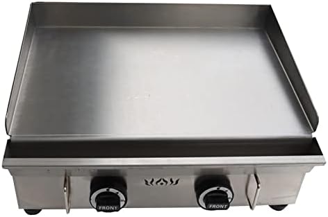 TECHTONGDA LPG Gas Grill Griddle, Stainless Steel Commercial Countertop Griddle Flat Top Grill, Restaurant Teppanyaki, BBQ Plate Grill with Adjustable Temperature Control, 21.26"x13.39", 2800Pa - Image 7