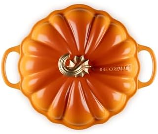 Le Creuset Enameled Cast Iron Signature Pumpkin Cocotte, 4 qt., Persimmon - Image 2