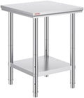 VEVOR Stainless Steel 24 x 24 x 32 Inch Commercial Kitchen Prep Work Table by VEVOR