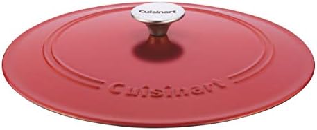Cuisinart Chef's Classic Enameled Cast Iron Dutch Oven with Lid, Porcelain Enameled Interior, Oven Safe, Induction Compatible, 7-Quart, Oval, Peony Pink - Image 3