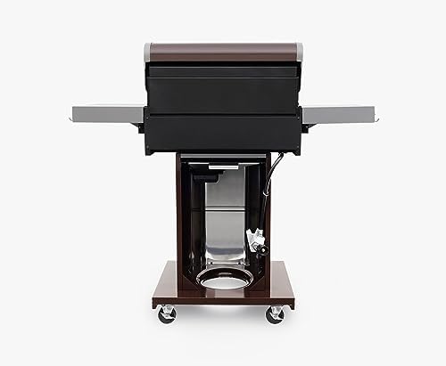 Permasteel 3-Burner Propane Gas Grill, 30,000 BTUs BBQ Grill with Cast Iron Grates, Foldable Side Tables & Tool Hooks, Outdoor Grill, Mocha - Image 4