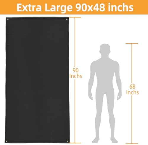 Large Under Grill Mats for Outdoor Grill Deck Protector, 90 x 48 x 0.02in - Image 6