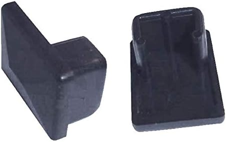 30-304B Sling Insert Rectangular Sling Chair Replacement End Caps - 1" L x 3/4" W - Black (10 pcs Pack) - Image 4