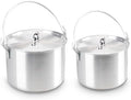 AceCamp Nested Pot Aluminum Lightweight Cooking Pot Set Outdoor Large Stock with lid and folding handle - 4L,8L,12L by AceCamp