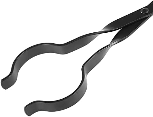 himaly 26" Heavy Duty Wrought Iron Fireplace Tongs & Poker Tool Set - Image 2